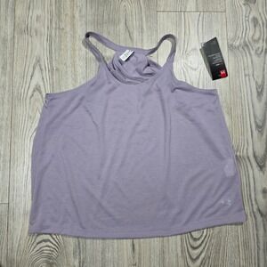 Under Armour Tech Victory Tank Top Loose Fit - Light Purple - Womens Small NWT